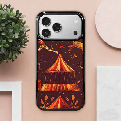 iPhone 17 Pro Max Case — Vintage Circus Art Pattern Retro Vintage, Original Design Phone Case