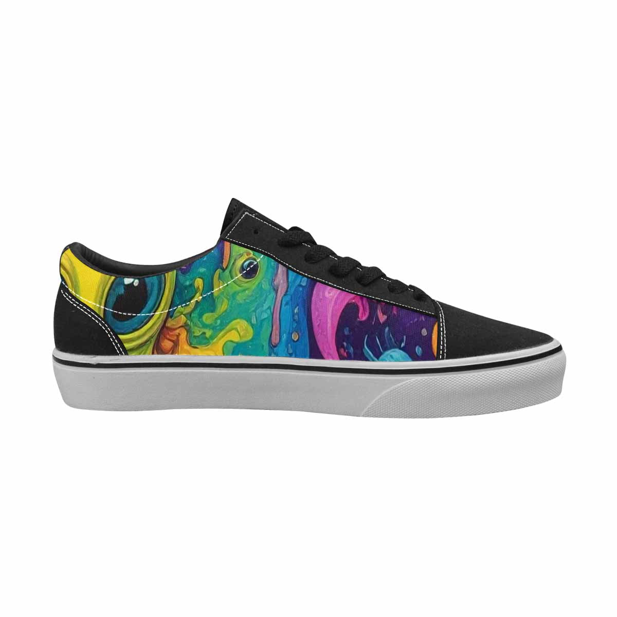 WOMEN'S Aliens  Tie Dye Lace-Up Canvas Y2K Custom Shoes