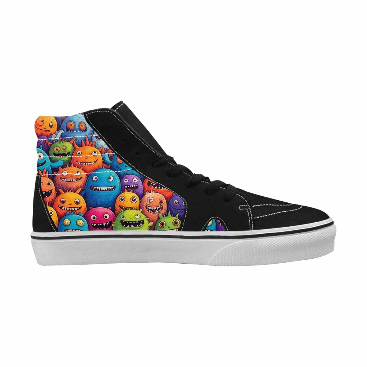MEN'S Monsters (general) Cartoon Monst High Top Canvas Dark Academia Custom Sneakers