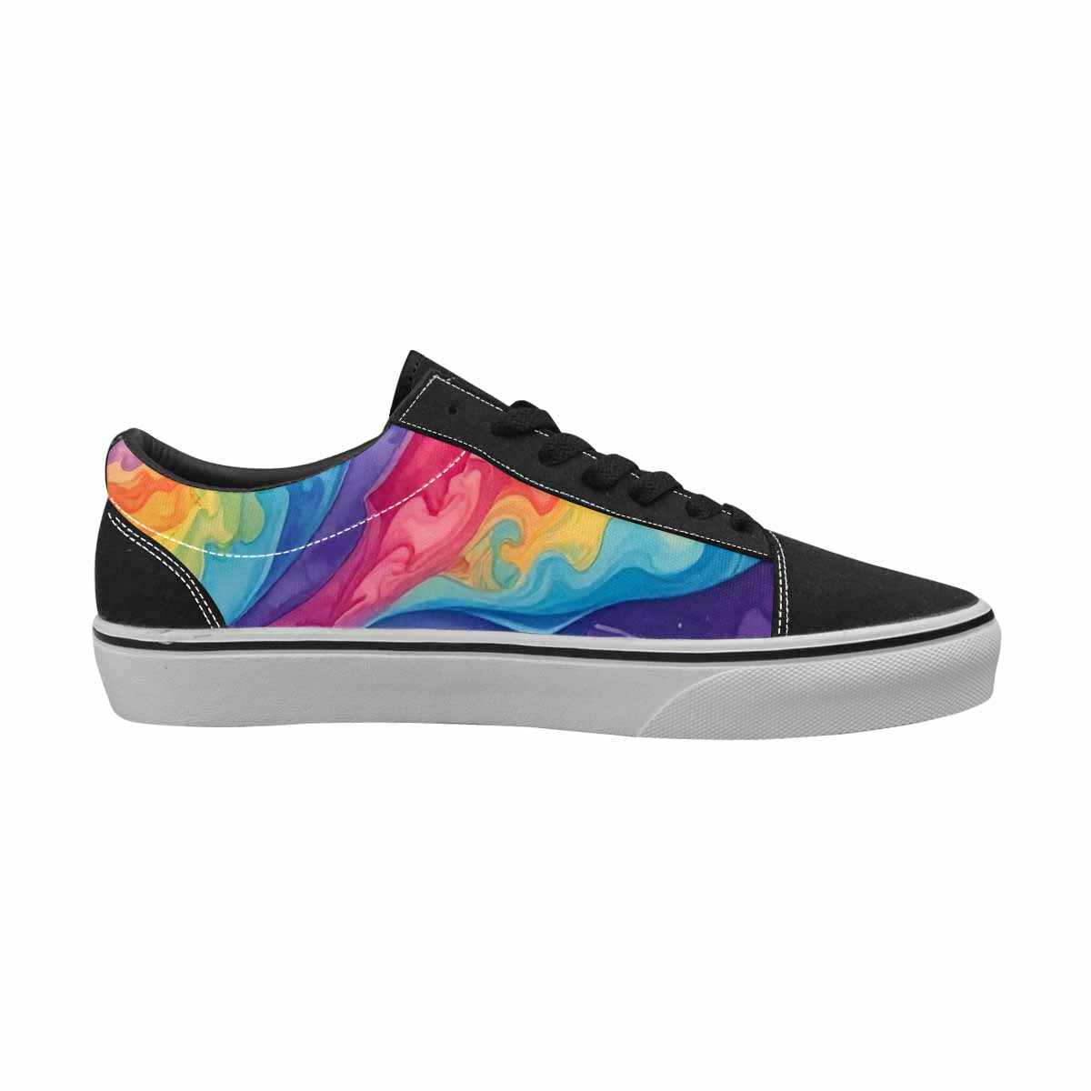 WOMEN'S Tie Lace-Up Canvas Kaleidoscope Sneakers