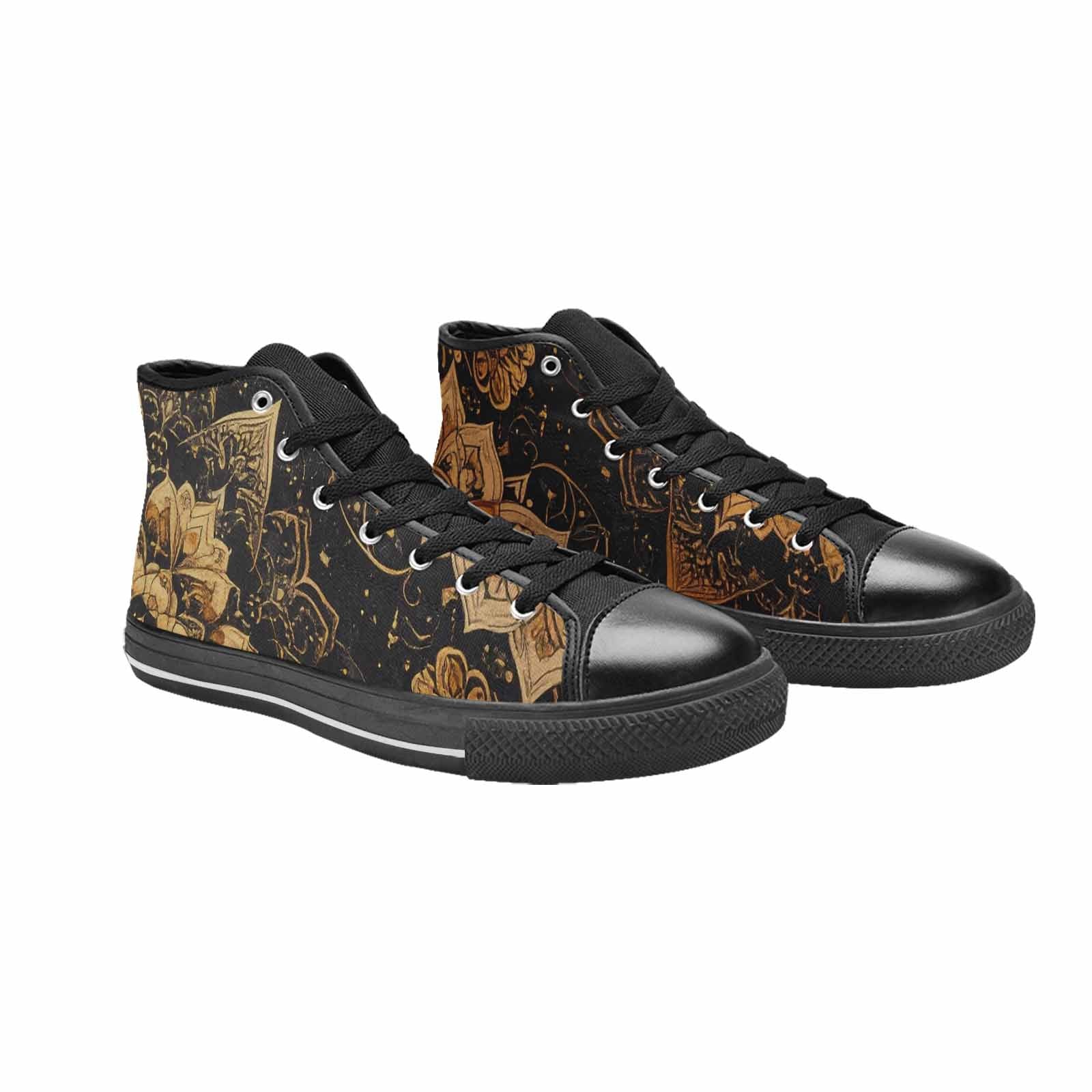 MEN'S Mandala High Top Canvas Cottagecore Custom Sneakers