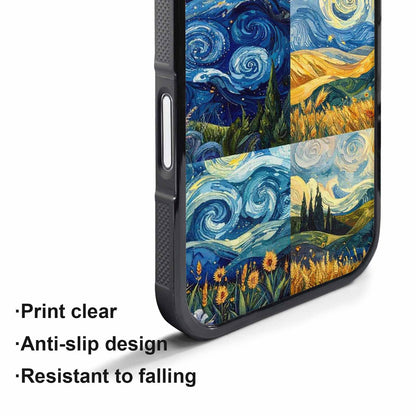 iPhone 17 Pro Case — Small Van Gogh Style Swirl Galaxy, Custom Print Case Cover