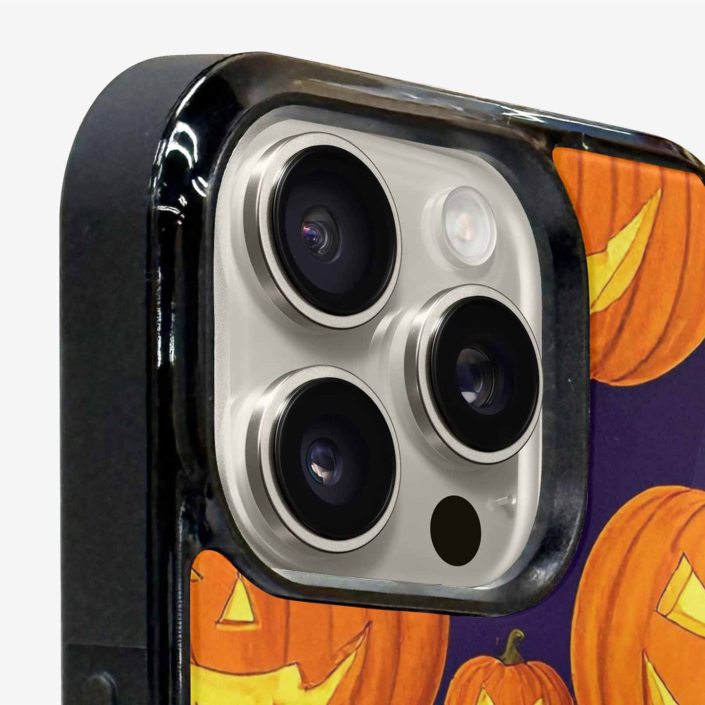 iPhone 16 Pro Max Case — Halloween Jackolantern Purple Sky Custom, Custom Phone Case