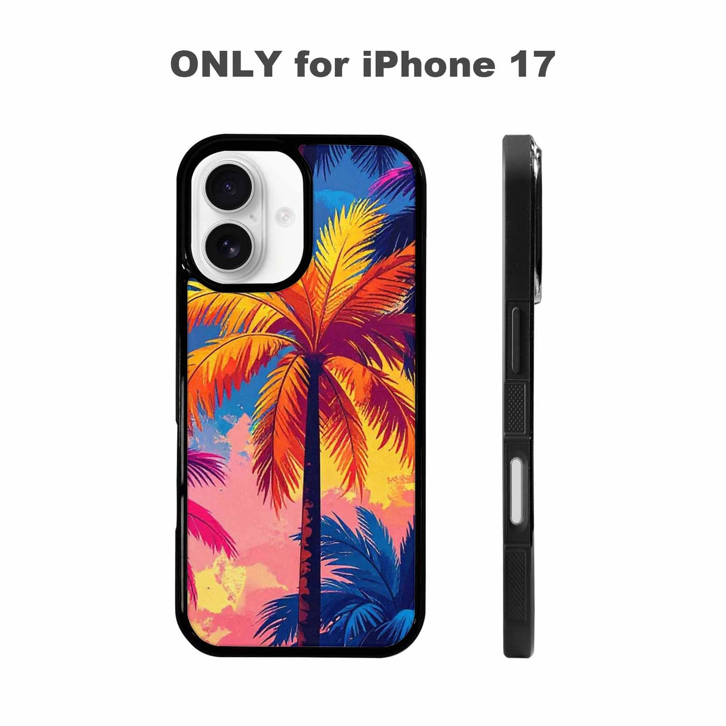 iPhone 17 Case — Chrome Bling Palm Original Art, Original Design Phone Case