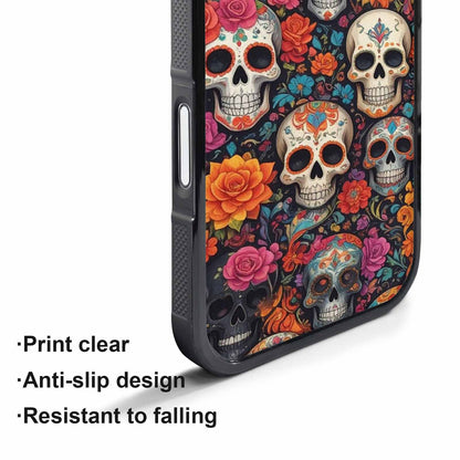 iPhone 17 Pro Case — Small Skull Pattern Randomly Varying Gothic, Original Design Phone Case