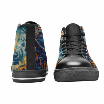 MEN'S Blend All Versions High Top Canvas Neon Fantasy Shoes