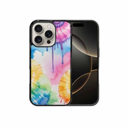 iPhone 16 Pro Case — Dripping Tie Dye Spiral, Custom Art Phone Cover
