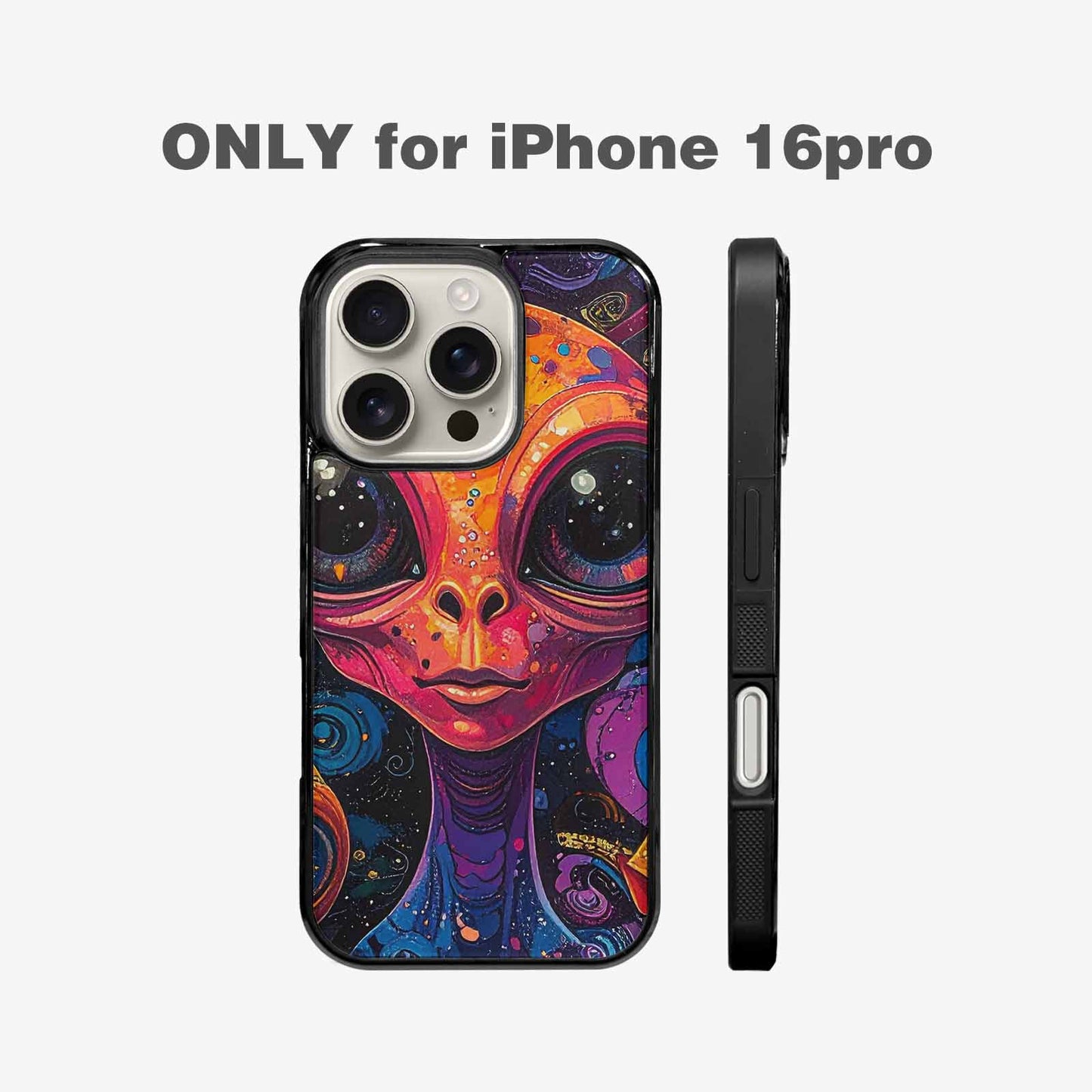 iPhone 16 Pro Case — Cartoon Alien Characters, Customized Protective Case