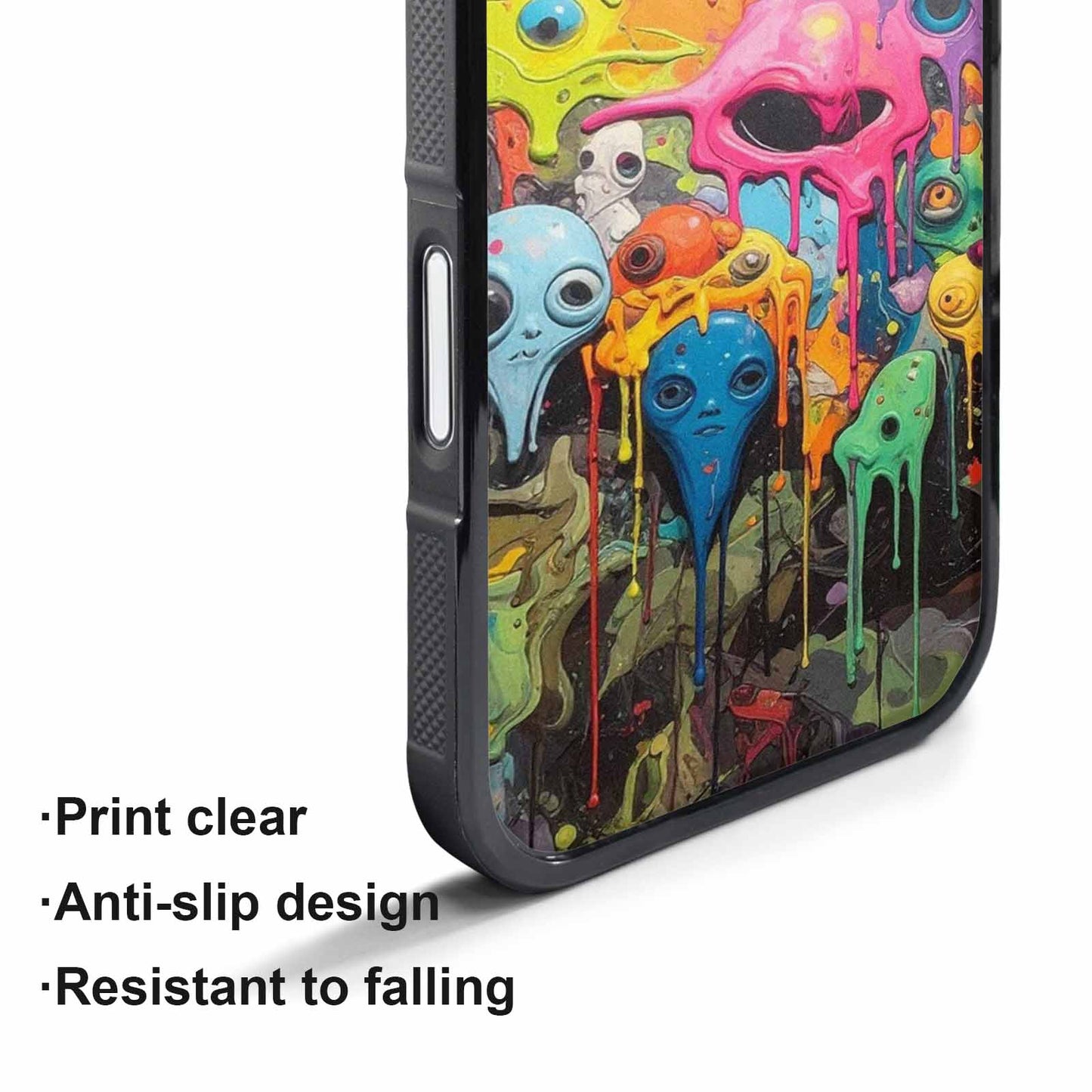 iPhone 17 Pro Max Case — Aliens Camomelting Aliens Patt Alien Scifi, Personalized Phone Case