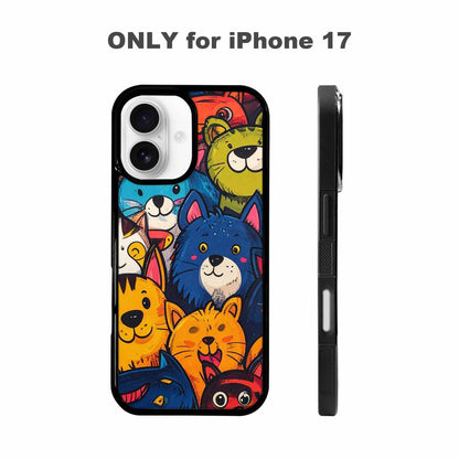 iPhone 17 Case — Seamless Tileable Pattern Of Cartoon Cute, Custom Designed Case Cover