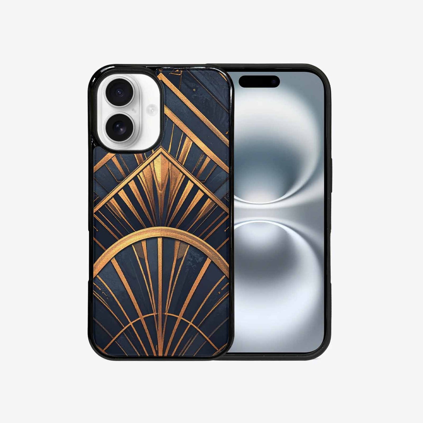 iPhone 16 Case — Art Deco Illustration Pattern, Unique Phone Case Design