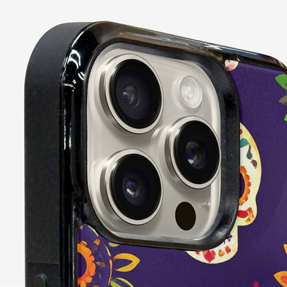iPhone 16 Pro Max Case — Sunflowers Hundreds Of Skulls Art Seamless, Unique Phone Case Design
