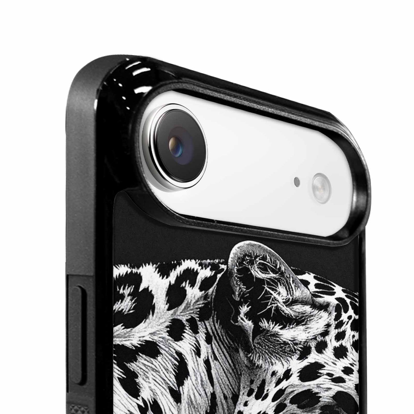 iPhone 17 Air Case — Leopard Print Black And White Animal, Custom Made Phone Cover