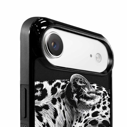 iPhone 17 Air Case — Leopard Print Black And White Animal, Custom Made Phone Cover