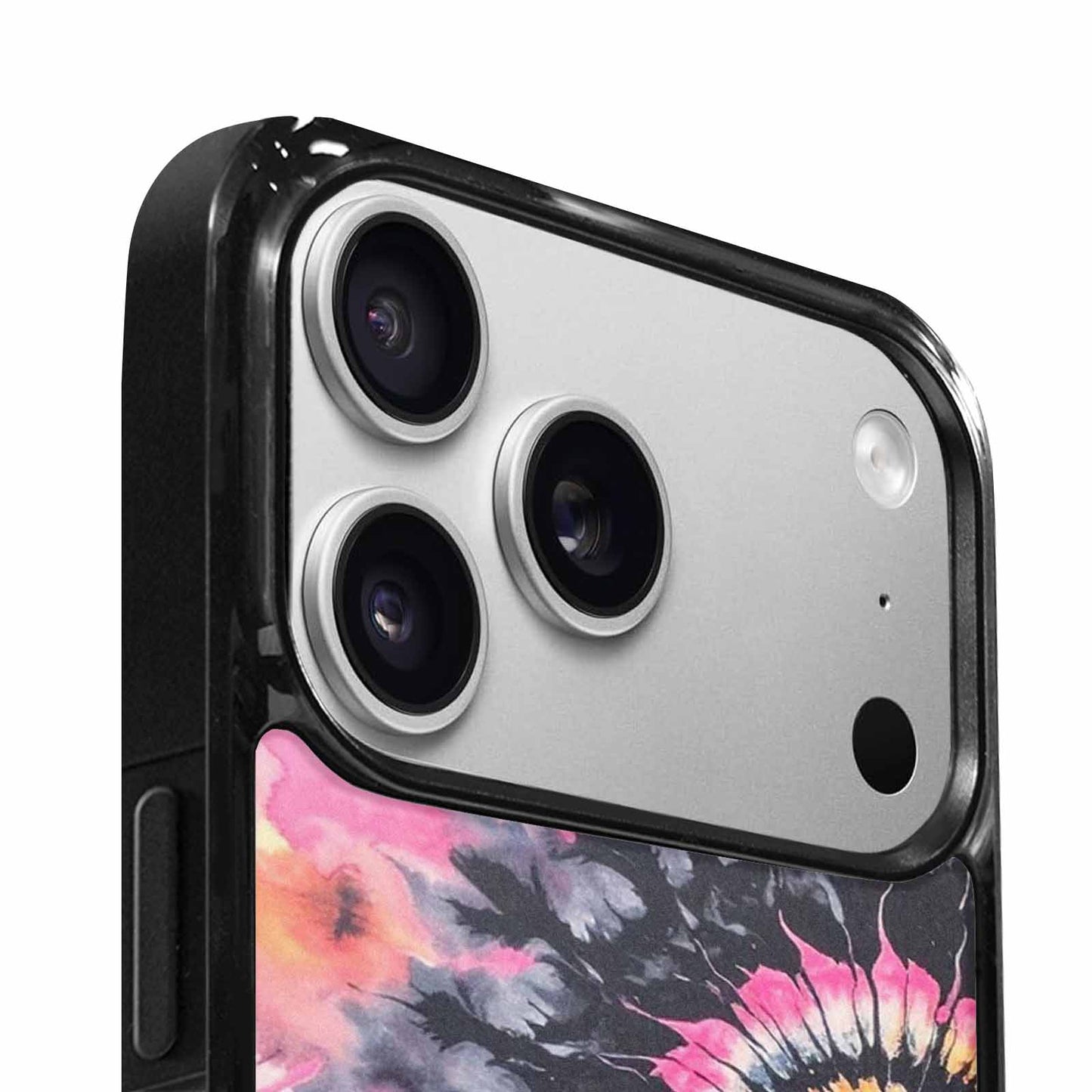 iPhone 17 Pro Max Case — Tie Dye Swirls Black Tie Dye, Unique Phone Case Design