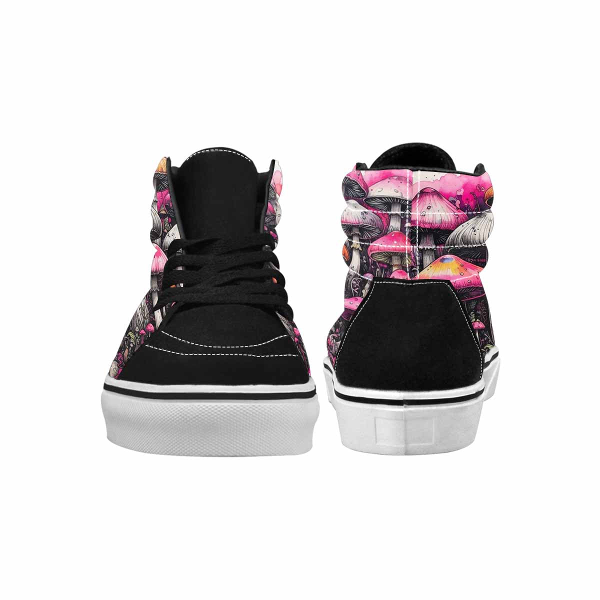 MEN'S Rainbow Drip Mushrooms High Top Canvas Vivid Custom Sneakers