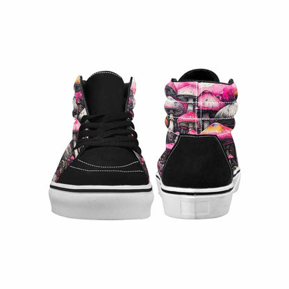 MEN'S Rainbow Drip Mushrooms High Top Canvas Vivid Custom Sneakers