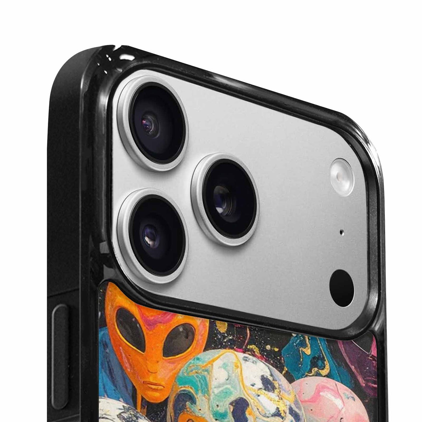 iPhone 17 Pro Max Case — Aliens Marblealiens Pattern Alien Scifi, Personalized Phone Case