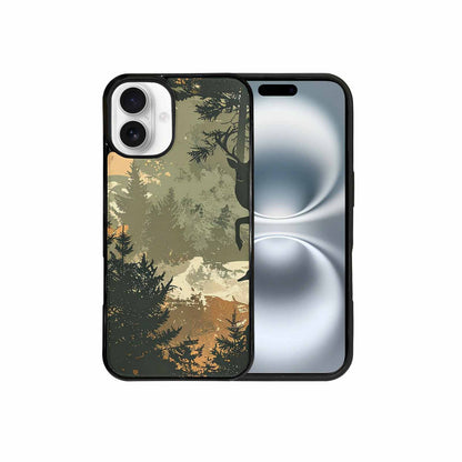 iPhone 16 Plus Case — Hunting Camouflage Pattern With Deer And, Custom Phone Case