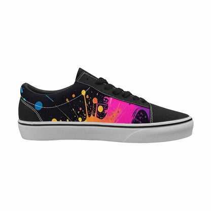 MEN'S Paint Splatter Canvas Lace-Up Dreamcore Custom Sneakers