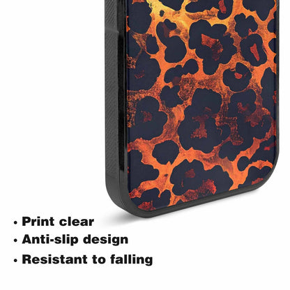 iPhone 15 Plus Case — Leopard Print Dark Seamless Pattern Vibrant, Custom Made Phone Cover