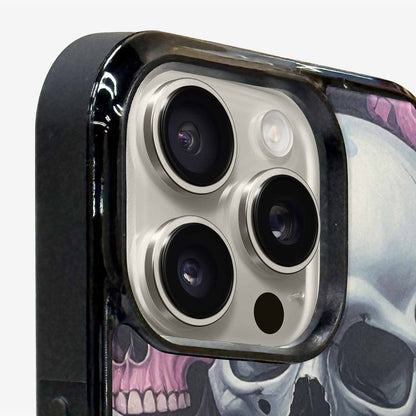 iPhone 16 Pro Case — Dark Black And White Color Tone, Custom Art Phone Cover