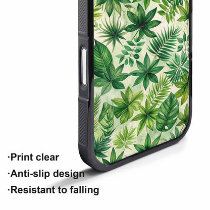 iPhone 17 Pro Case — Small Seven Point Palmate Leaf Floral, Original Design Phone Case