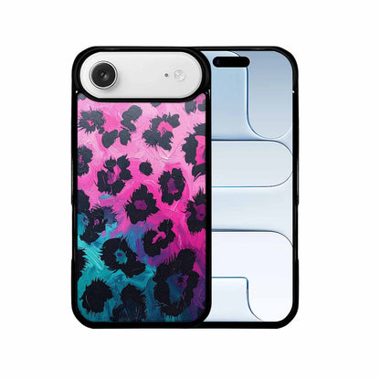 iPhone 17 Air Case — Leopard Neon Pink Teal Airbrush Animal, Custom Designed Case Cover