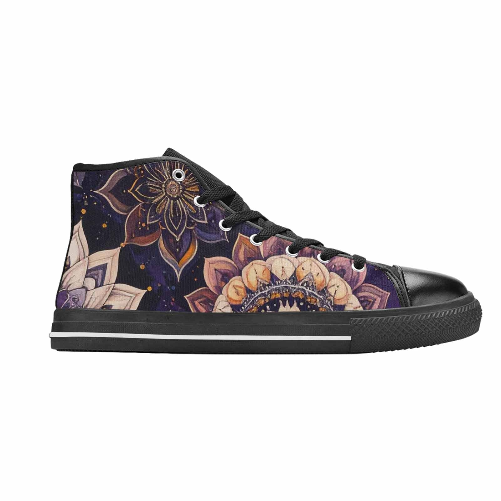 WOMEN'S Mandala High Top Canvas Dark Academia Shoes