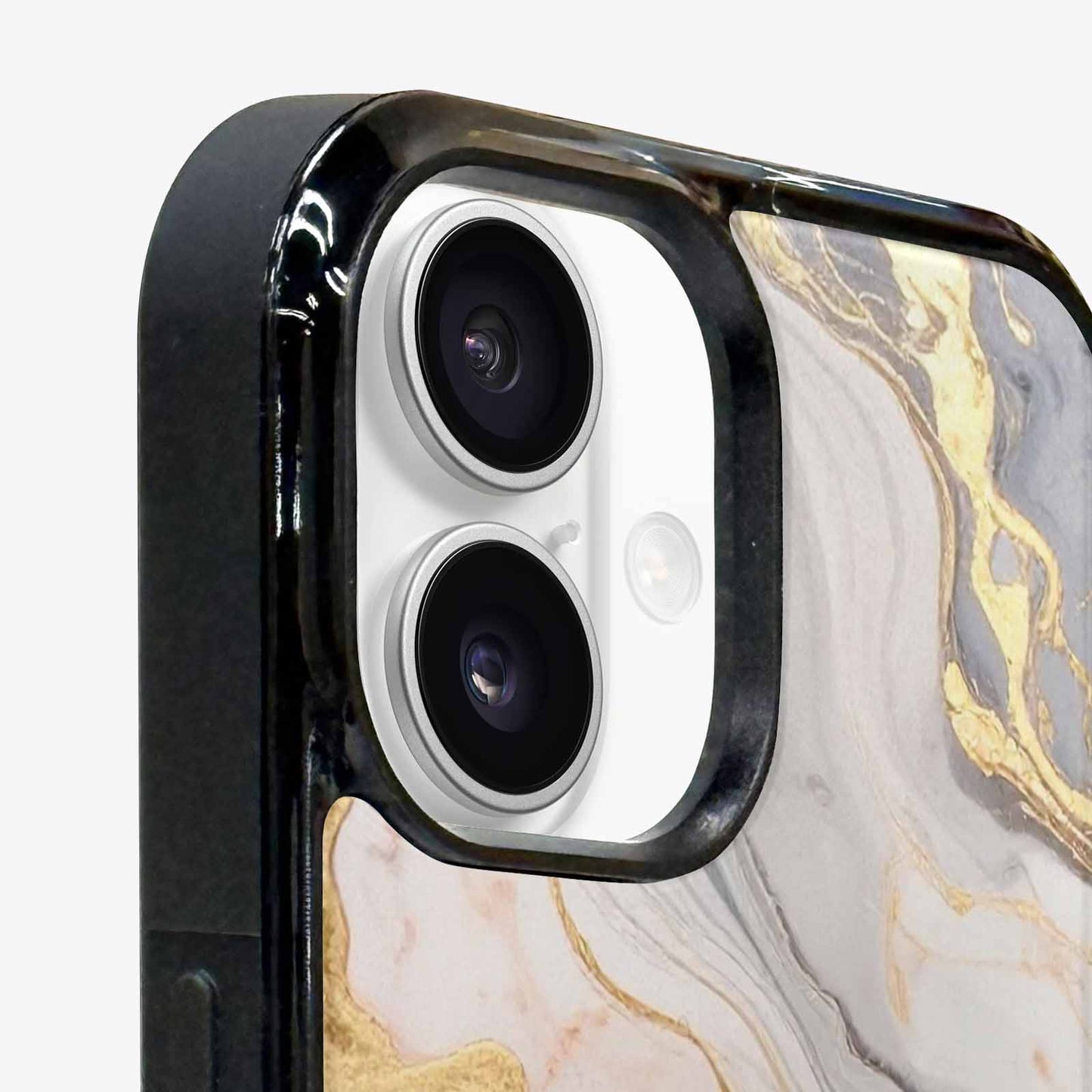 iPhone 16 Case — Marble Vein Marble Veins Pattern Hundreds, Custom Made Phone Cover