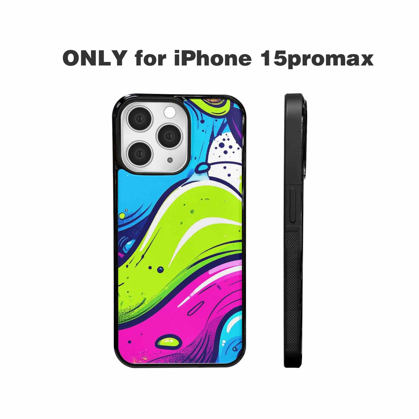iPhone 15 Pro Max Case — Acid Wash Cartoon Custom Personalized Phone, Personalized Phone Case