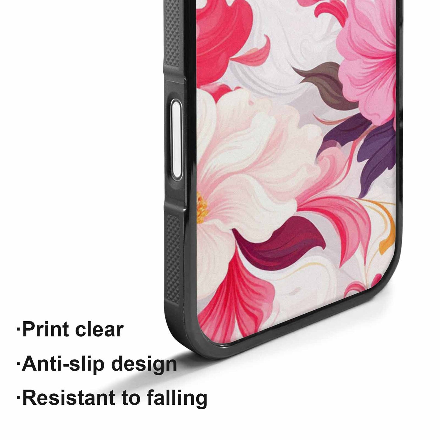 iPhone 17 Case — Marble Floral, Original Design Phone Case