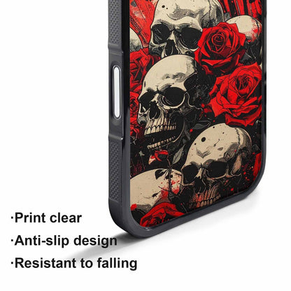 iPhone 17 Pro Case — Skull Dark Art Gothic Print Gothic, Unique Phone Case Design