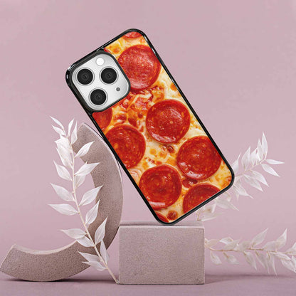 iPhone 15 Pro Max Case — Pepperoni Pizza Print Custom, Customized Protective Case