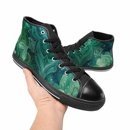 WOMEN'S Galaxy Art - High Top Canvas Vivid Sneakers
