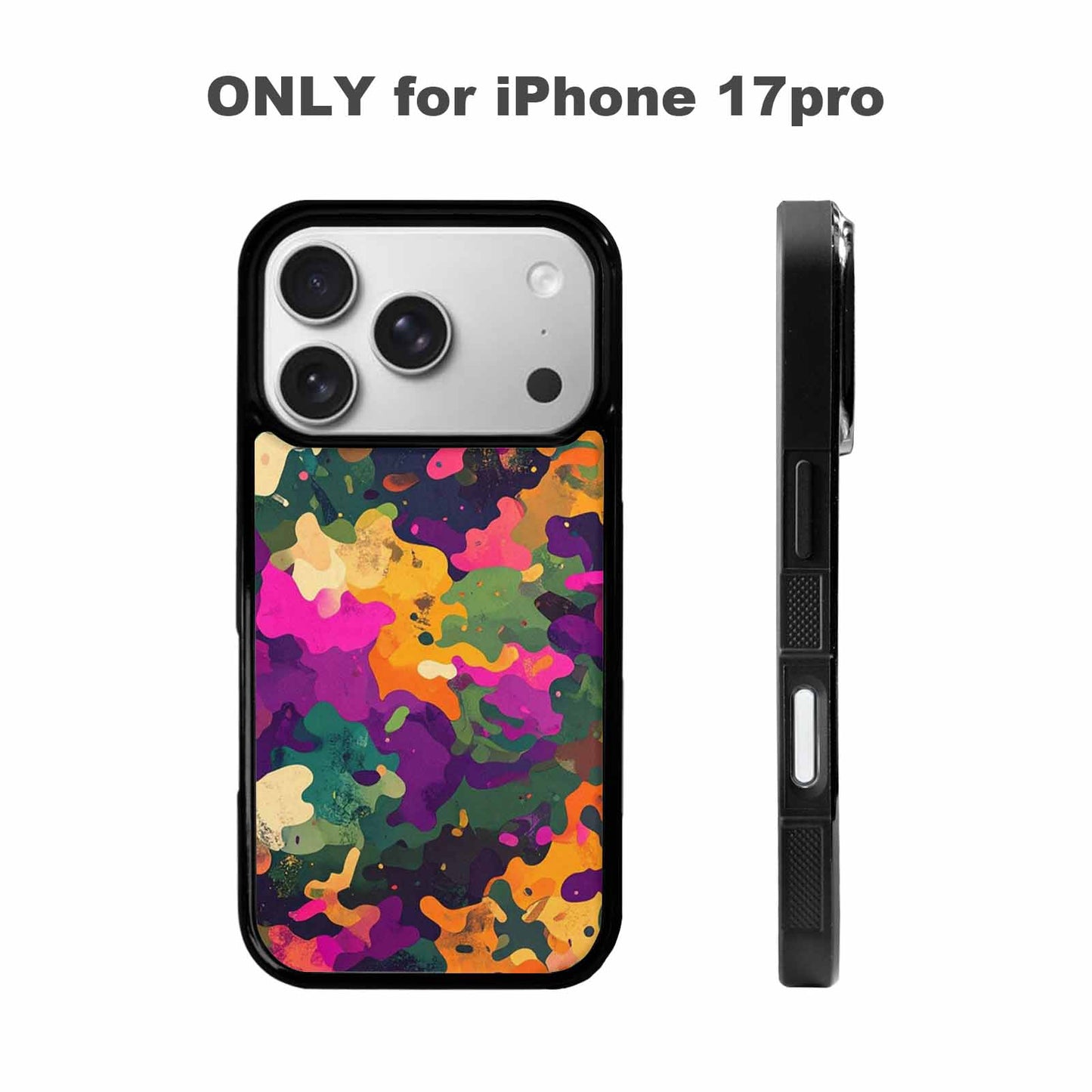 iPhone 17 Pro Case — Small Military Camouflage Blotch Pattern Camo, Custom Art Phone Cover