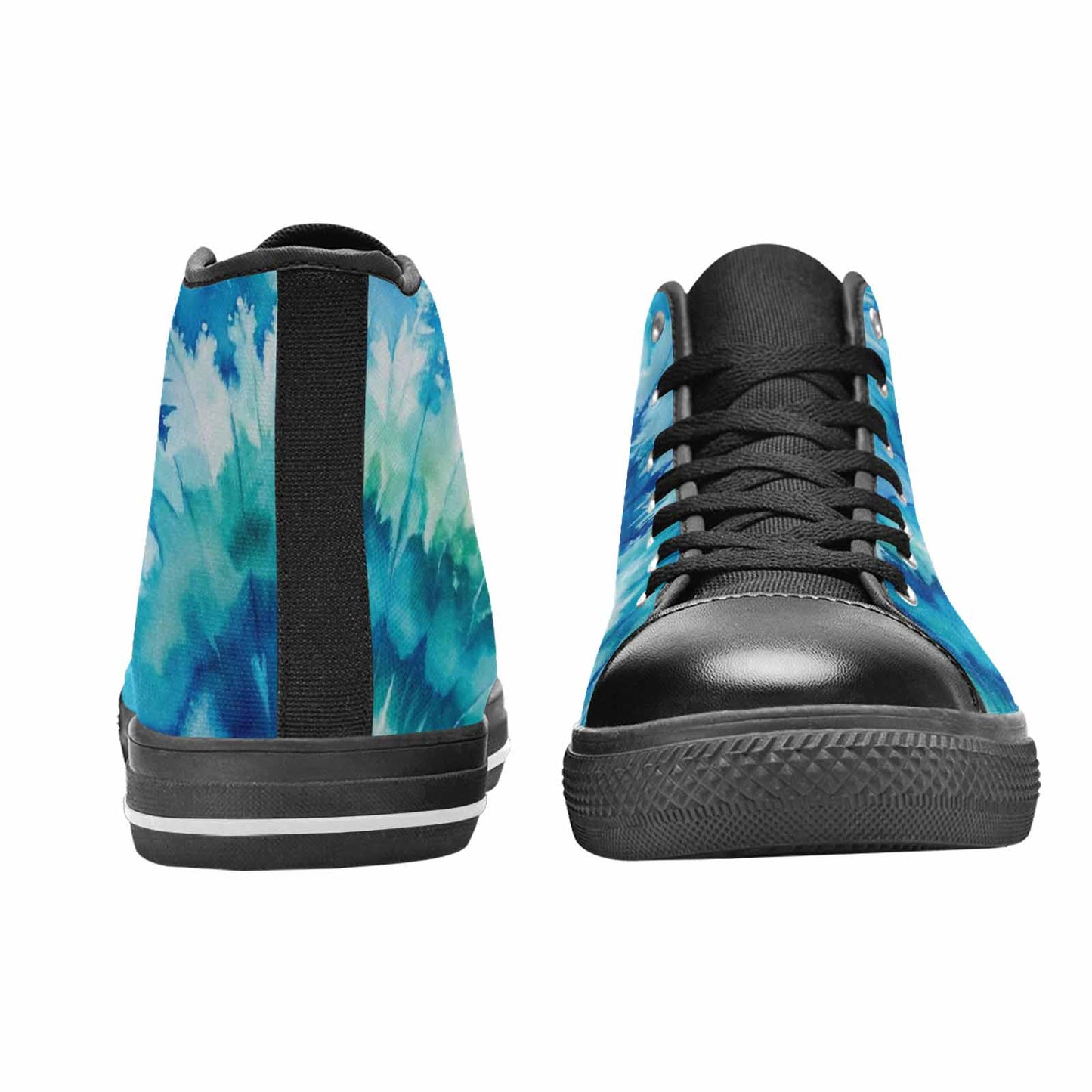 WOMEN'S Tie Dye - High Top Canvas Vibrant Chaos Sneakers