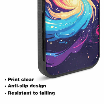 iPhone 15 Plus Case — Love Wins Galaxy Seamless Pattern Vibrant, Custom Designed Case Cover