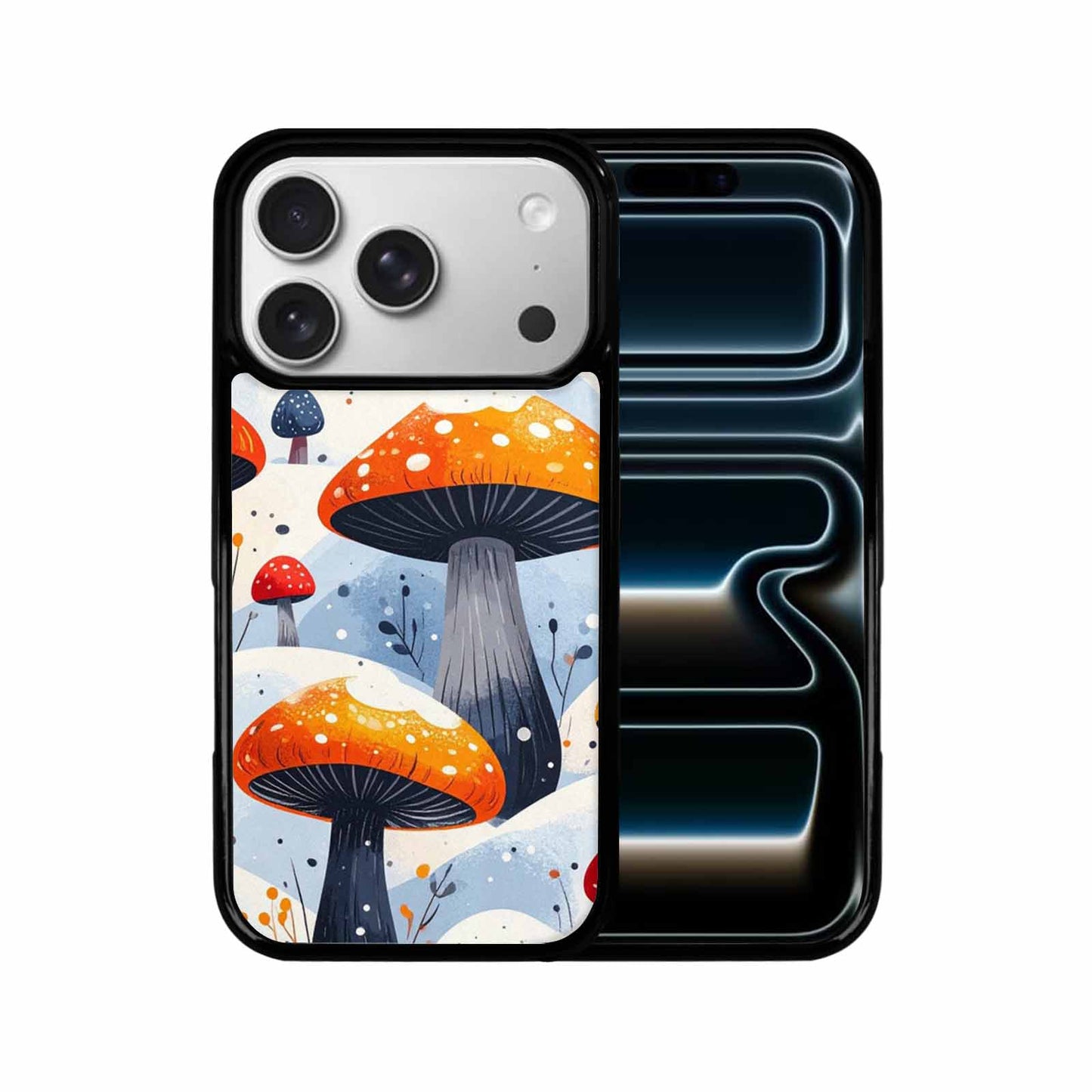 iPhone 17 Pro Case — Vivid Winter Mushroom Seamless Cartoon Cute, Unique Phone Case Design