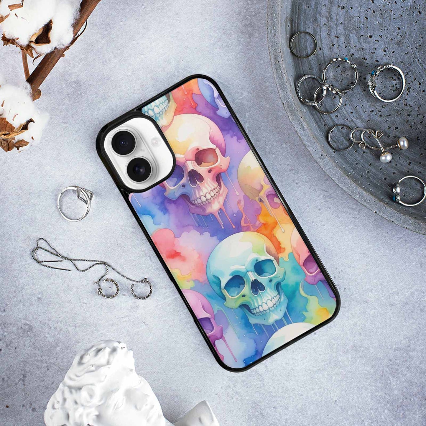 iPhone 16 Plus Case — Hundreds Of Seamless Repeating Pattern Of, Custom Phone Case