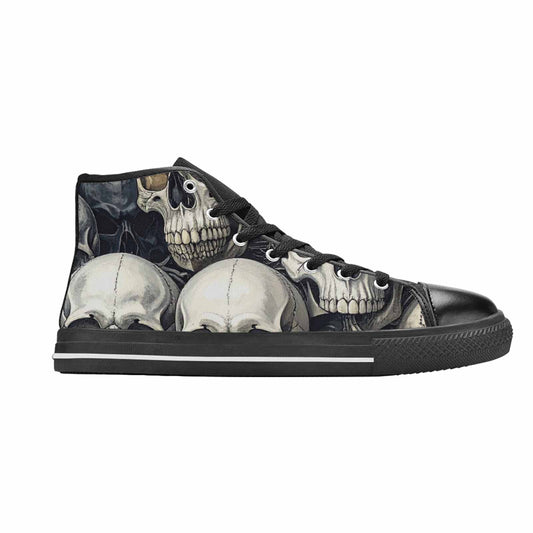 WOMEN'S Skulls - Classic High Top Canvas Neon Fantasy Custom Shoes