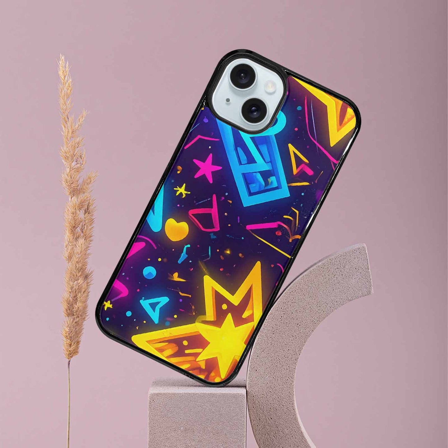 iPhone 15 Plus Case — 80s Retro Motif 80s Retro Motifs, Customized Protective Case