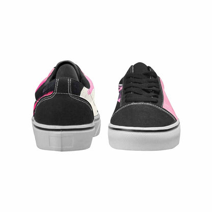 WOMEN'S Zebra Stripe Burst Lace-Up Canvas Kaleidoscope Sneakers