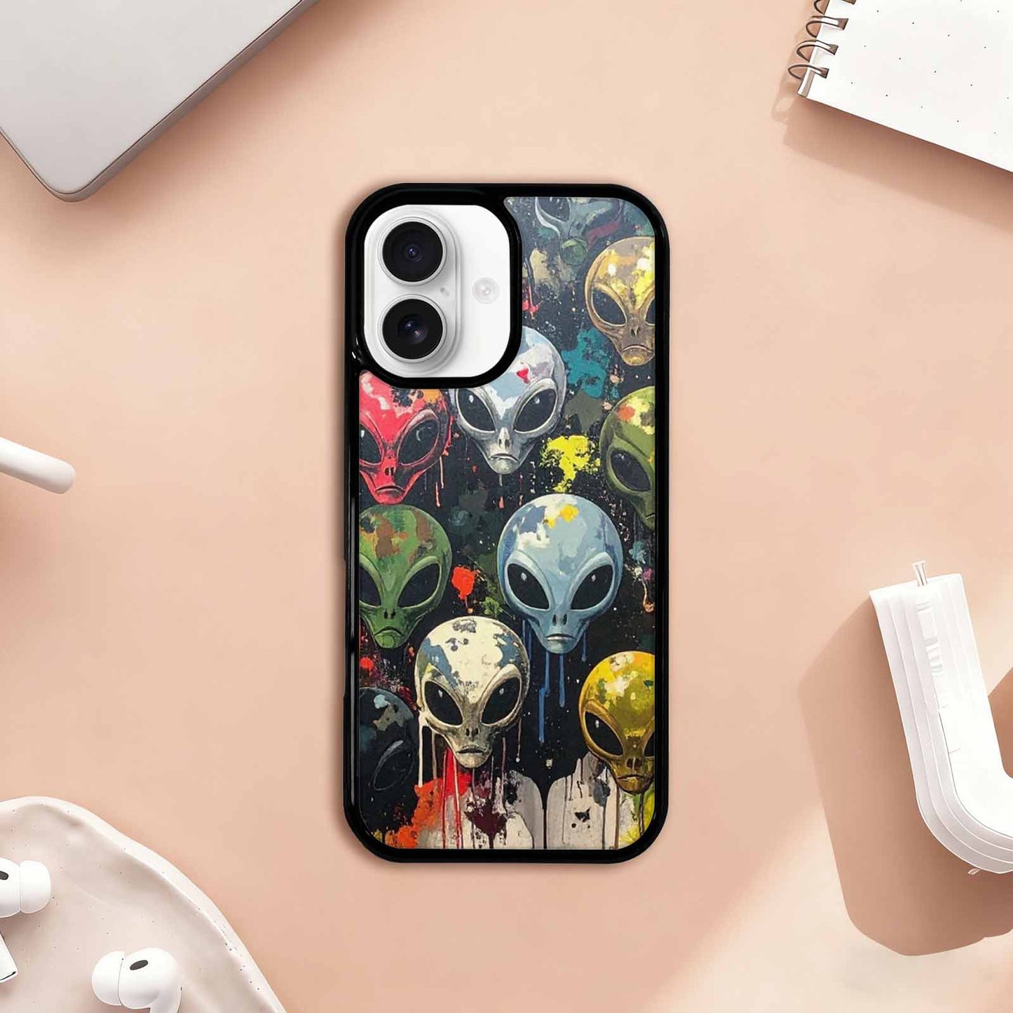 iPhone 17 Case — Aliens Camo Aliens Alien Scifi, Custom Print Case Cover