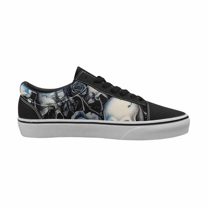 WOMEN'S Skull Roses Lace-Up Canvas Aesthetic Shoes