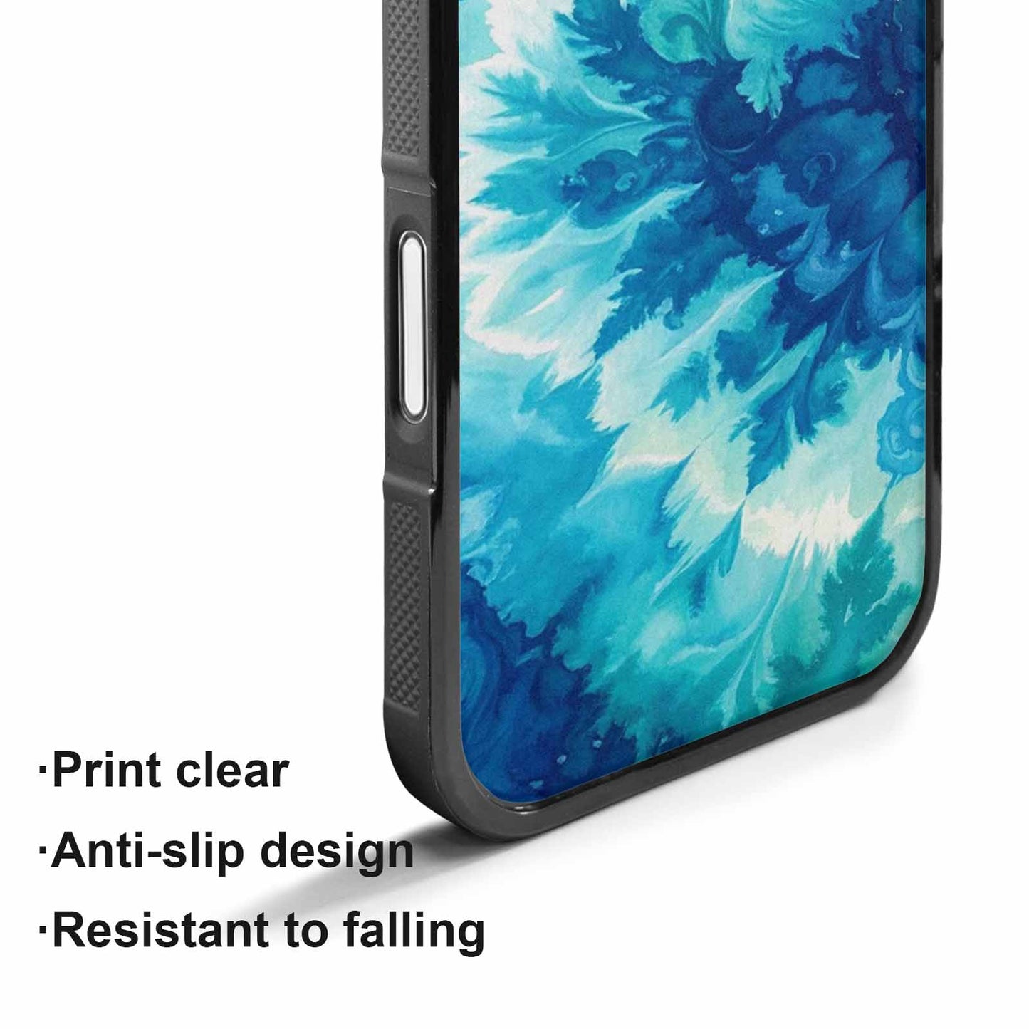 iPhone 17 Case — Tie Dye Ocean Blues Tie Dye, Original Design Phone Case