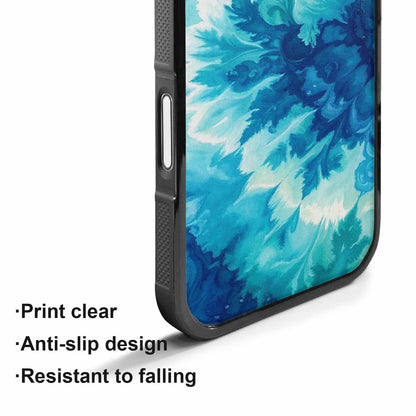 iPhone 17 Case — Tie Dye Ocean Blues Tie Dye, Original Design Phone Case