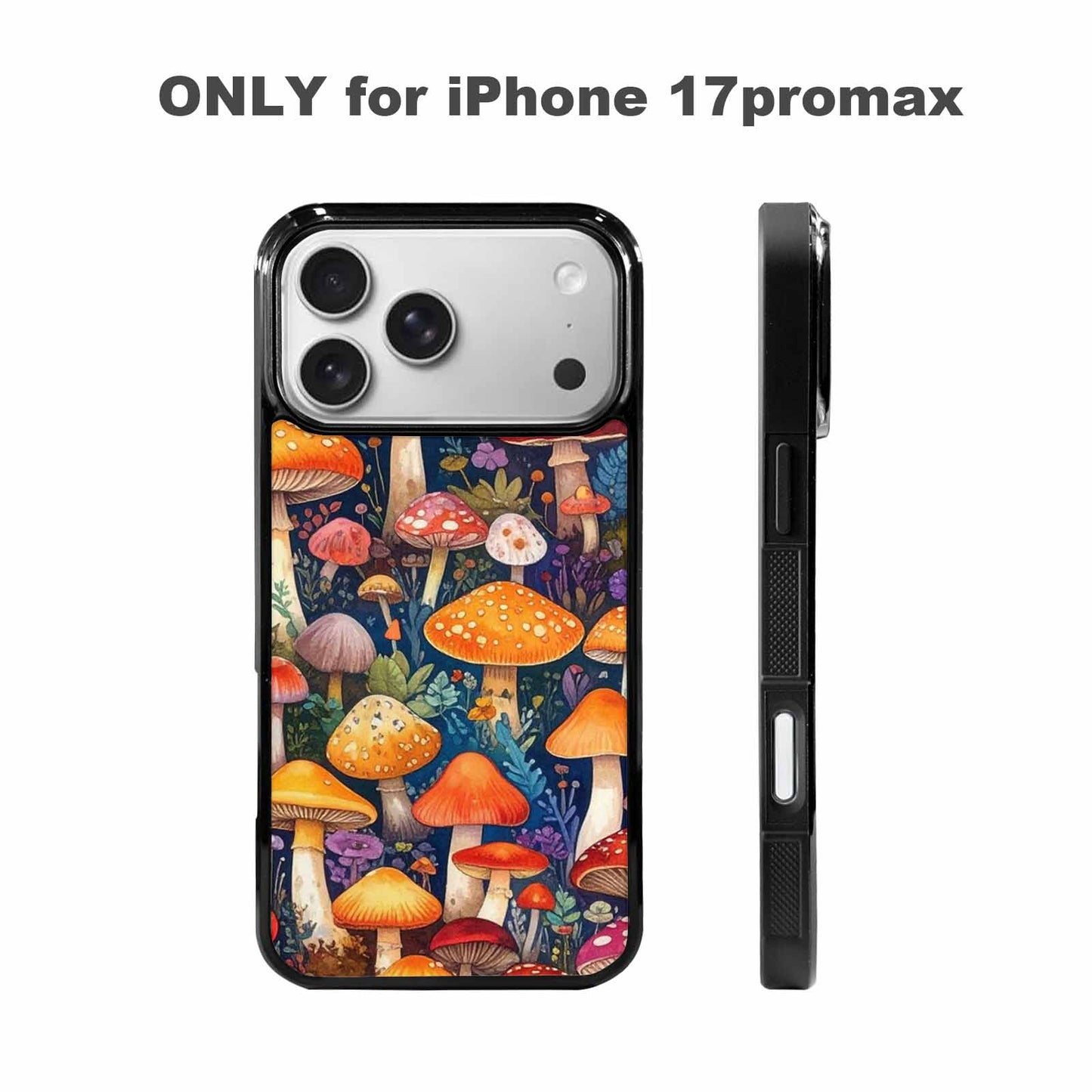 iPhone 17 Pro Max Case — Mushrooms (general) Mushrooms Pattern Original Art, Custom Phone Case