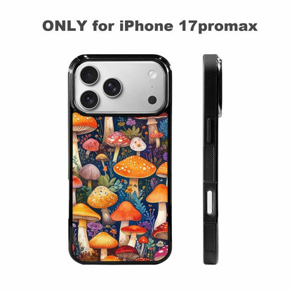 iPhone 17 Pro Max Case — Mushrooms (general) Mushrooms Pattern Original Art, Custom Phone Case