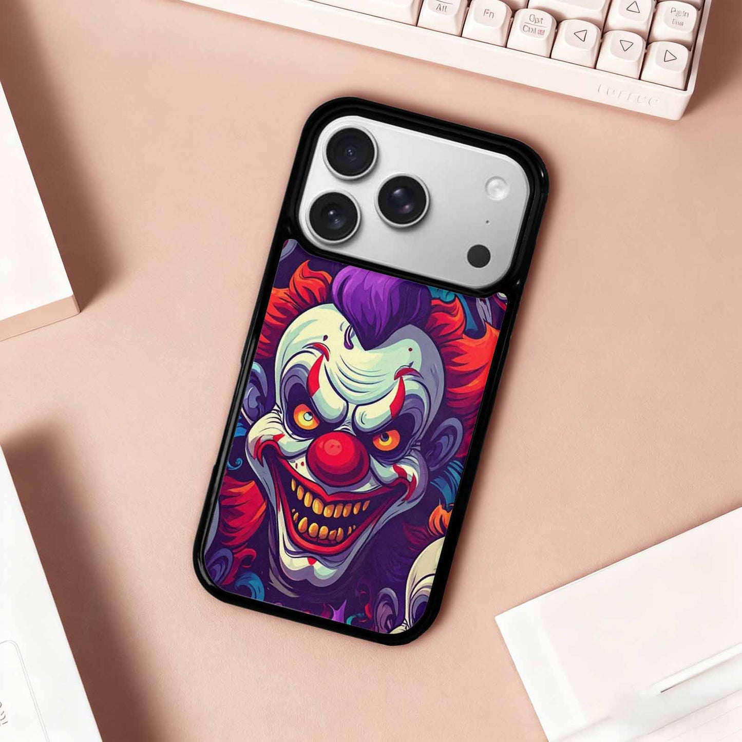 iPhone 17 Pro Case — Evil Clowns Cartoon Art Pattern Cartoon, Personalized Phone Case